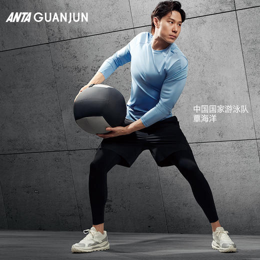 【M/XL断码】安踏冠军健身训练系列 国家队赛事备战装备男两件套短裤152340509【库存有限，如无货将做退款，介意慎拍！】 商品图1