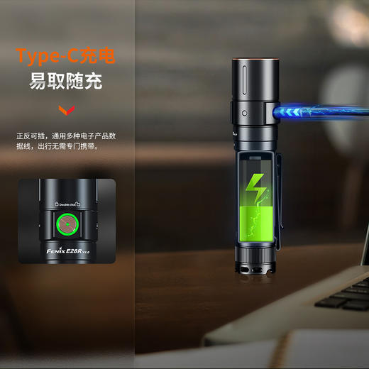 Fenix菲尼克斯E28R V2.0手电筒强光远射长续航便携户外充电小直筒 商品图3