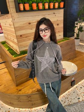 #美式复古毛衣，主打一个慵懒休闲路线~