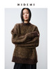 HIDEMI 马海毛羊毛混纺圈圈花针廓形极简设计感圆领加厚款大毛衣 商品缩略图3