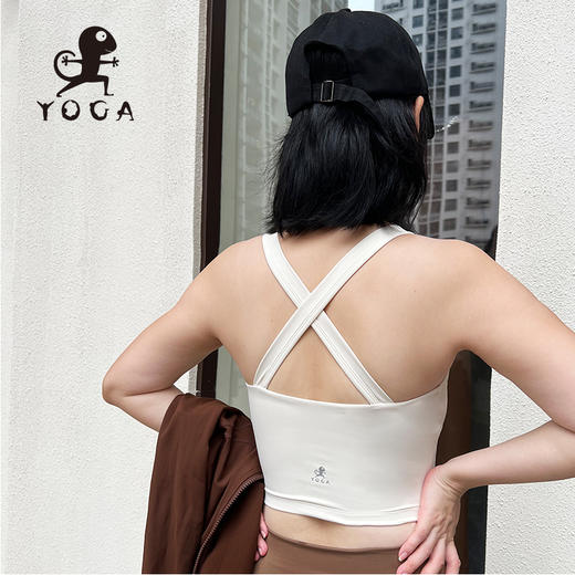 壁虎瑜伽【2310SY267】高弹裸感美背背心（可拆卸胸垫）【5天发货】 商品图2