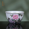 粉彩描金牡丹花卉纹卧足杯 商品缩略图0