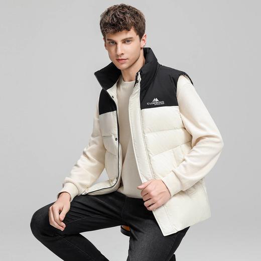 圣得西男装时尚拼色款立领羽绒背心2362943706 商品图1