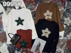 女五角星订标长袖T9995