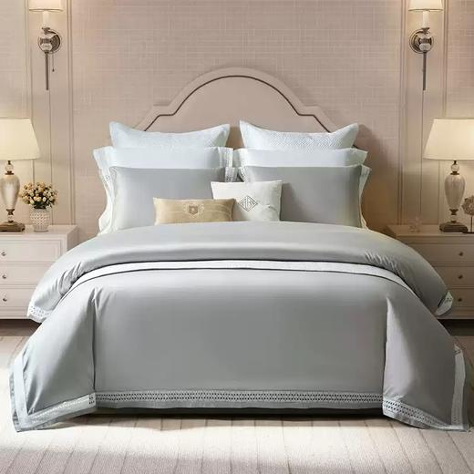 康尔馨四件套高级感纯棉镂空蕾丝砖花100支GIZA94埃及棉床上用品 商品图2