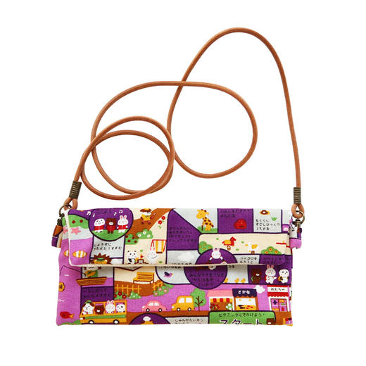 HUJI祤集Comfy斜挎包插画小动物们 商品图0