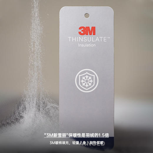 工装优选 3M新雪丽半拉链棉衣立领贝壳纹绗缝套头保暖棉服外套男冬 商品图4