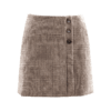 欧芮儿2019秋装新品不规则格子半身裙女高腰显瘦短裙A字包臀裙 商品缩略图3