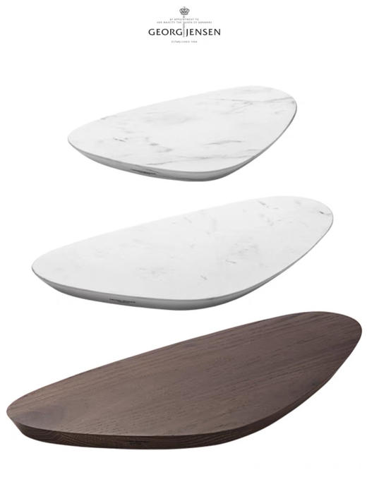 Georg Jensen乔治杰生北欧高级牛排餐盘橡木西餐盘大理石木质托盘 商品图1