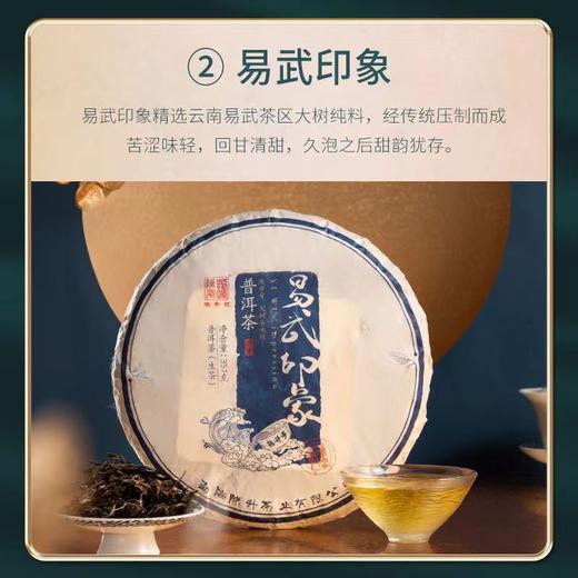 【印象系列套餐】2022年陈升号普洱茶生茶班章印象+易武印象+南糯印象+布朗印象357g*4饼 商品图5