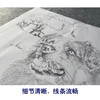 【大彩图】刘继彪工笔画白描底稿《单小狗》临摹勾线动物线稿GG08 商品缩略图4