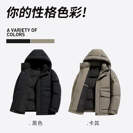 圣得西男装牛奶丝面料连帽加厚羽绒服2362942760 商品图3