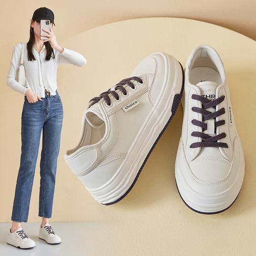 ZHR小白鞋女2023新款秋季女鞋软底板鞋休闲鞋子ins百搭运动鞋潮鞋 商品图4
