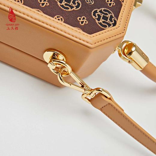 SAINTJOY/上久楷 宋锦女式拎包   上久福钱 BWS23A0201 商品图14