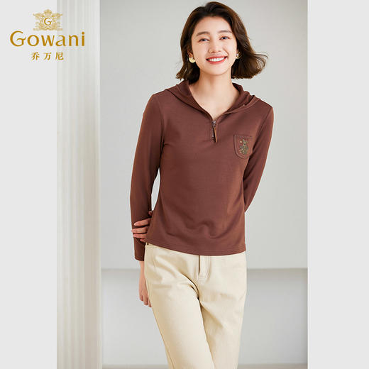 Gowani乔万尼冬季新款上衣商场同款连帽减龄设计ET4C820805 商品图1
