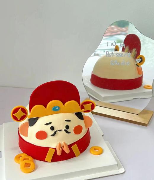 黑巢-可爱小财神生日蛋糕 商品图0