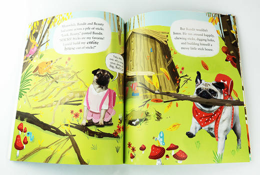 英文原版绘本 The Three Little Pugs and the Big Bad Cat 三只哈巴狗和一只大坏猫 Let's Read Together系列2 英文版 商品图1