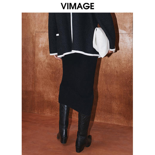 VIMAGE纬漫纪冬季新款时尚修身显瘦洋气半身裙V2001624 商品图8