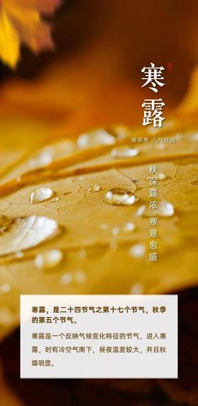 节令养生——寒露