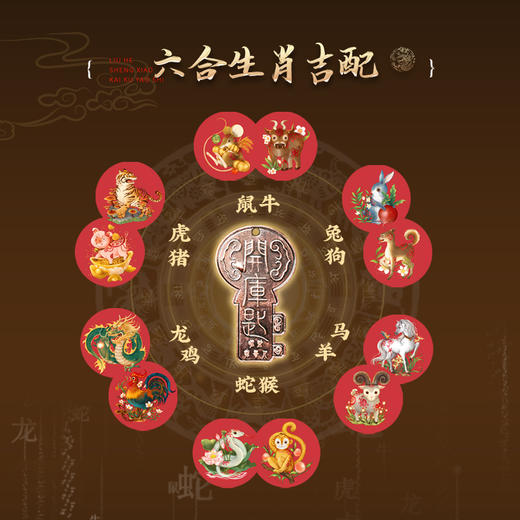 灵机吉品 十二生肖六局开金库钥匙 包包挂饰 商品图2