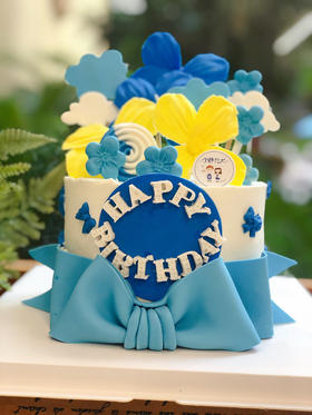 翻糖蝴蝶结奶油蛋糕 下单前请仔细阅读商品详情