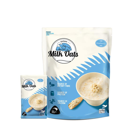 【1袋/3袋】Kimberry可每日不加糖牛奶燕麦片400g A-1062 商品图0