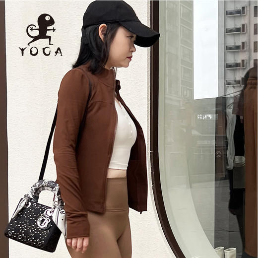 壁虎瑜伽【2310WT268】修身加绒中暖外套（无胸垫）【5天发货】 商品图6