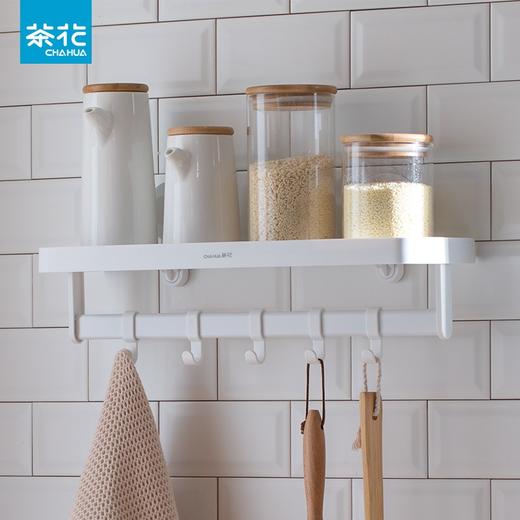 茶花  置物架  卡乐强力免打孔吸壁置物架挂钩  255009 商品图3