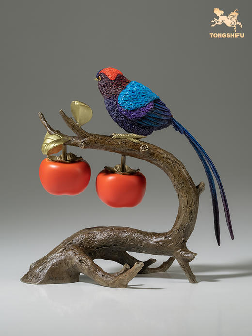 铜师傅 铜摆件《吾家有喜事》家居饰品桌面客厅电视柜装饰品摆件 商品图2