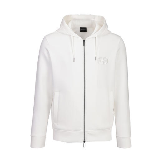【超惠秒】Emporio Armani  男士弹棉刺绣拉链开合连帽卫衣外套 11712 商品图0