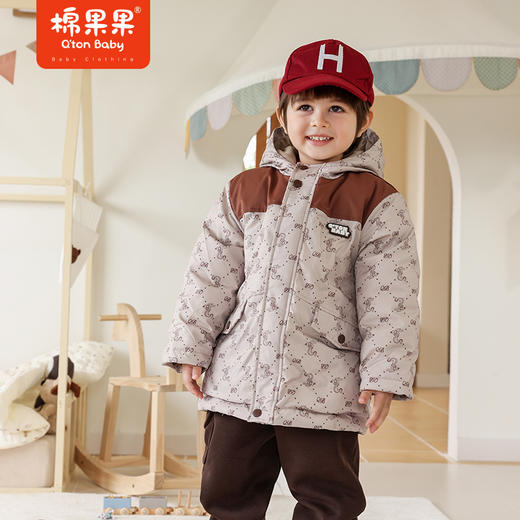棉果果春季新品男童中长款羽绒服M512102923633 商品图0