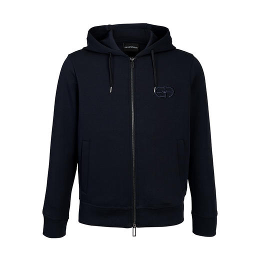 【超惠秒】Emporio Armani  男士弹棉刺绣拉链开合连帽卫衣外套 11712 商品图8