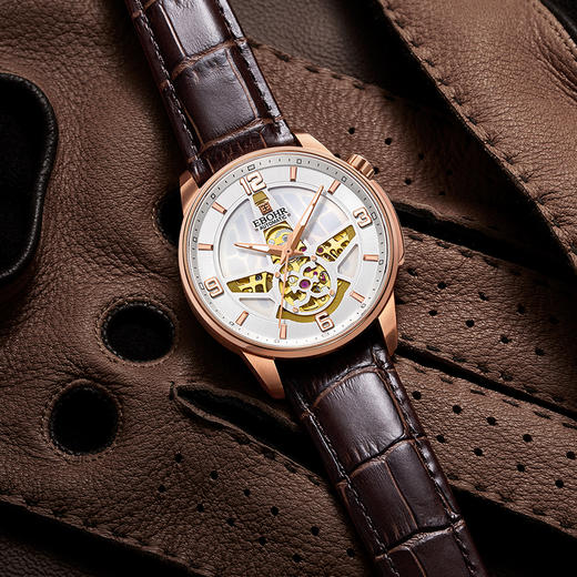 依波表 EBOHR 探索者系列时尚潮流星形镂空全自动机械男士腕表5086 商品图2