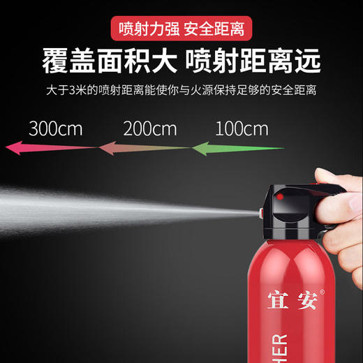 车用13B灭火器555ml小型便携消防器材车载手提式水基型年检灭火器 商品图2