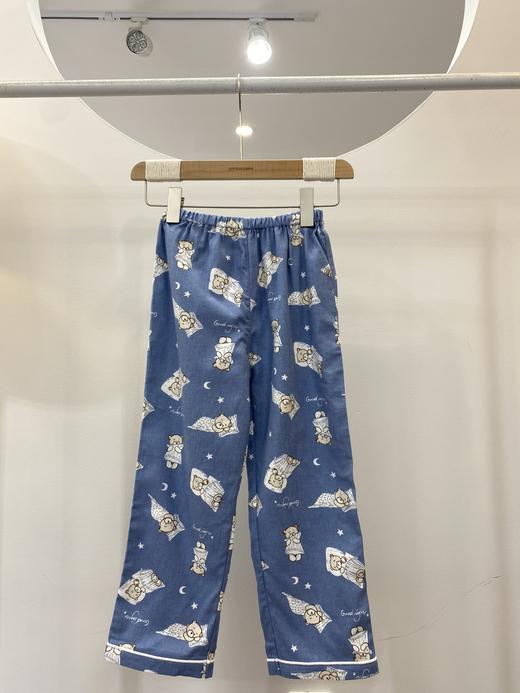 松植屋男童睡觉熊长袖绒布套装儿童全棉绒布睡衣家居服 亲肤纯棉绒布面料、温柔呵护 商品图5