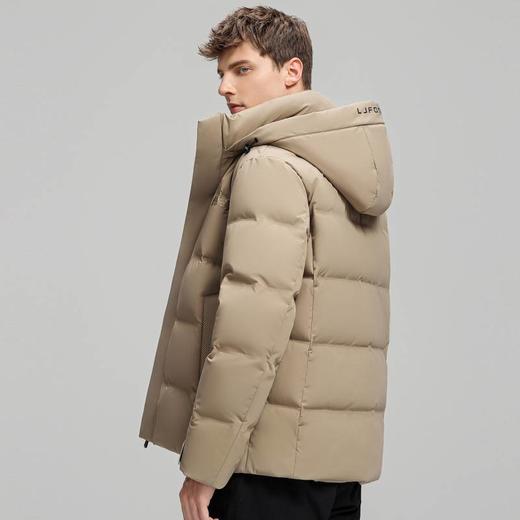 圣得西男装鹅绒保暖时尚印花连帽加厚羽绒服2362942739 商品图2