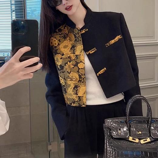 裁缝学苑AS125新中式盘扣双面羊绒纸样女装立领新款短款上衣样衣 商品图5