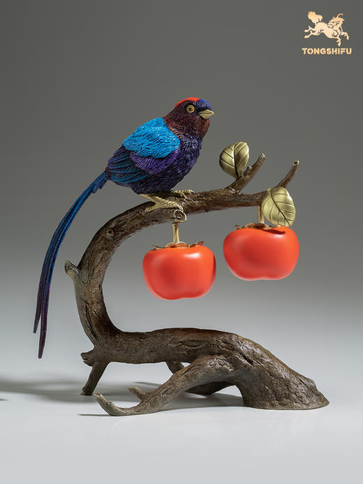 铜师傅 铜摆件《吾家有喜事》家居饰品桌面客厅电视柜装饰品摆件 商品图1