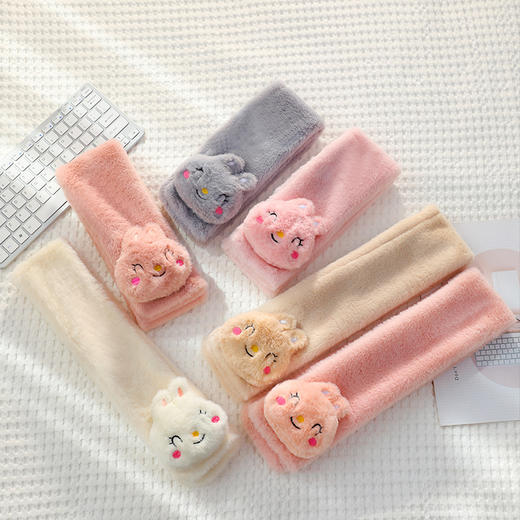 「数款可选！萌趣造型」秋冬季宝宝男女童毛绒水果围脖儿童=毛围巾冬季保暖男孩女孩童装 商品图3