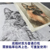 【大彩图】刘继彪工笔画白描底稿《狼狗》临摹勾线动物线稿GG07 商品缩略图3