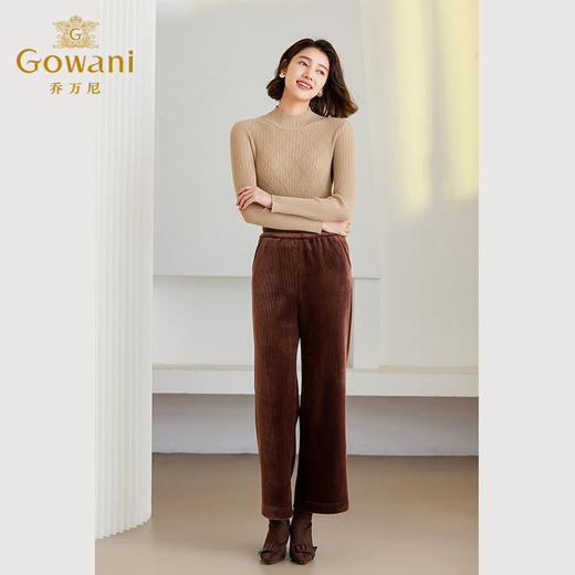 【两色可选】Gowani乔万尼针织衫上衣女新品羊毛打底衫半高领ET4M958 商品图4