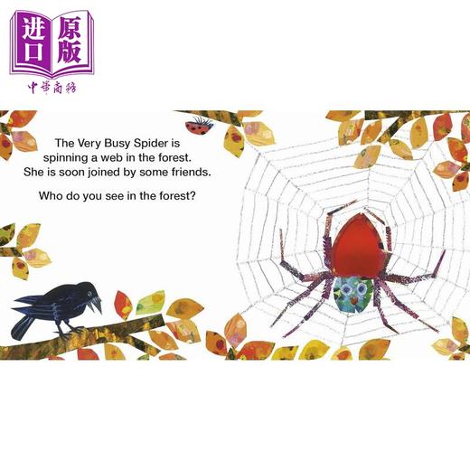 【中商原版】纸板书 非常忙碌的蜘蛛的森林朋友The Very Busy Spiders Forest Friends英文原版纸板书触摸书 进口童书认知识物 商品图1