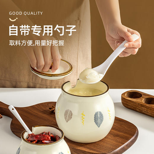 【日用百货】猪油罐家用耐高温陶瓷厨房大号 商品图2