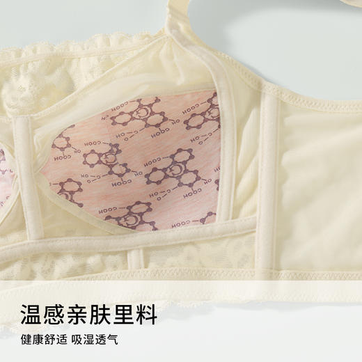 雅黛俪大胸显小内衣女夏季薄款蕾丝防走光防下垂收副乳无钢圈文胸 商品图8