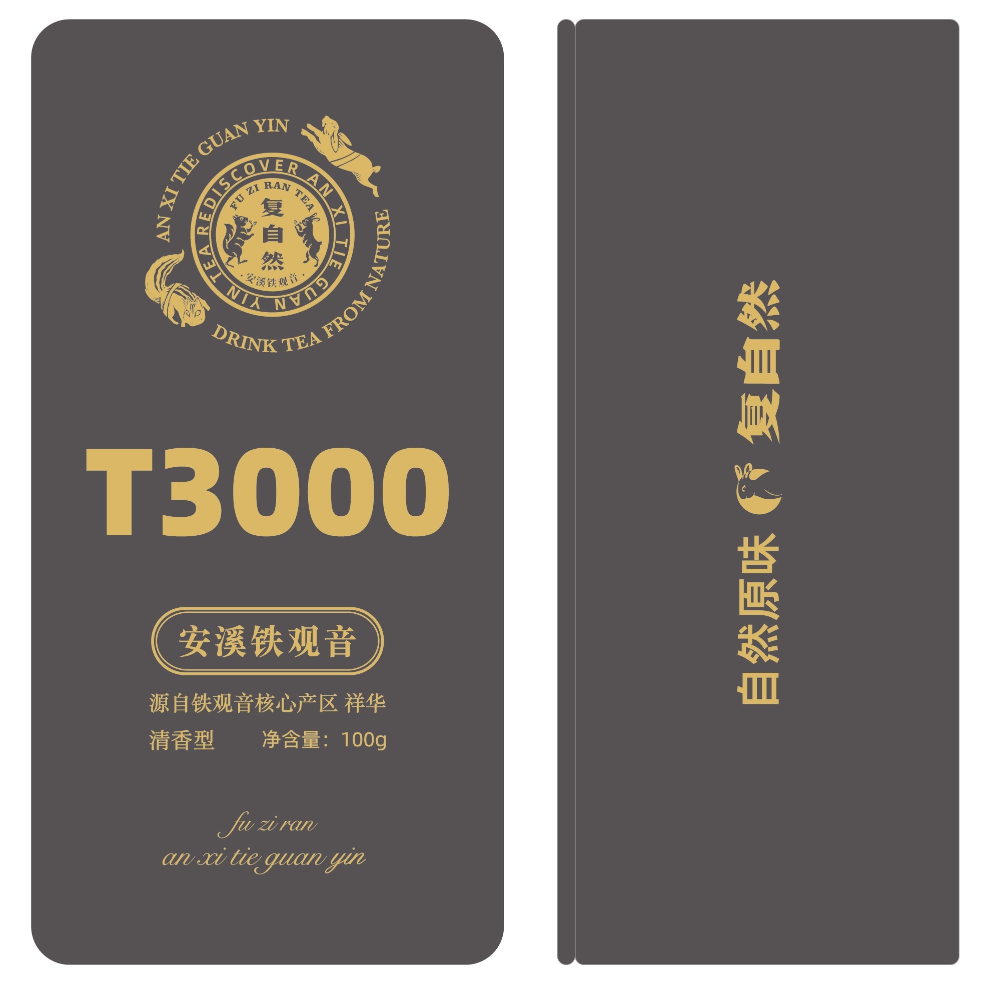 T3000 安溪铁观音清香型铁盒装100g 核心产区祥华高山茶