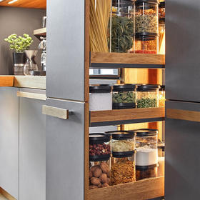 【6F】利快 德国进口收纳罐食品级密封罐透明坚果杂粮茶叶储物罐防潮 三件套 400ml+900m+1400ml