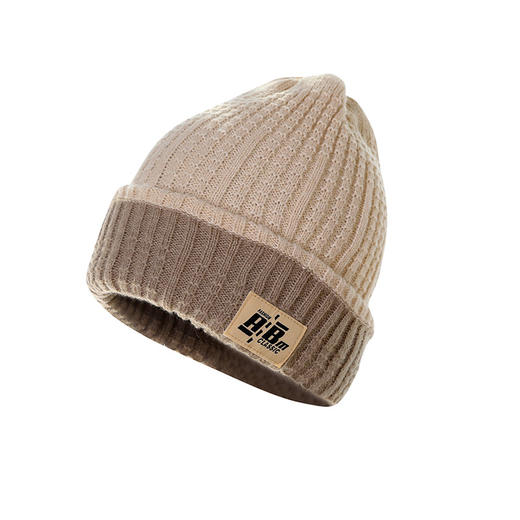 「双面可戴！四款配色」帽子女款2023新款秋冬季大头围针织毛线帽情侣双面戴护耳堆堆冷帽配饰 商品图4