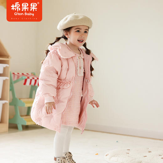 棉果果春季新品女童中长款羽绒服M522102923645 商品图0