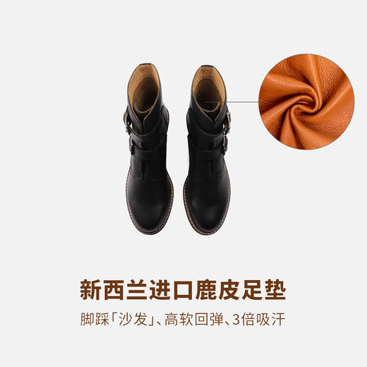 Kacey Devlin德芙琳女款2023秋季新款牛皮扣饰切尔西女靴KD4012（72小时发货） 商品图7