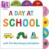 【中商原版】异形书 毛毛虫的开学季 Day At School 英文原版 儿童纸板书 认知识物图画书 亲子读物 进口童书 带标签的纸板书 商品缩略图0